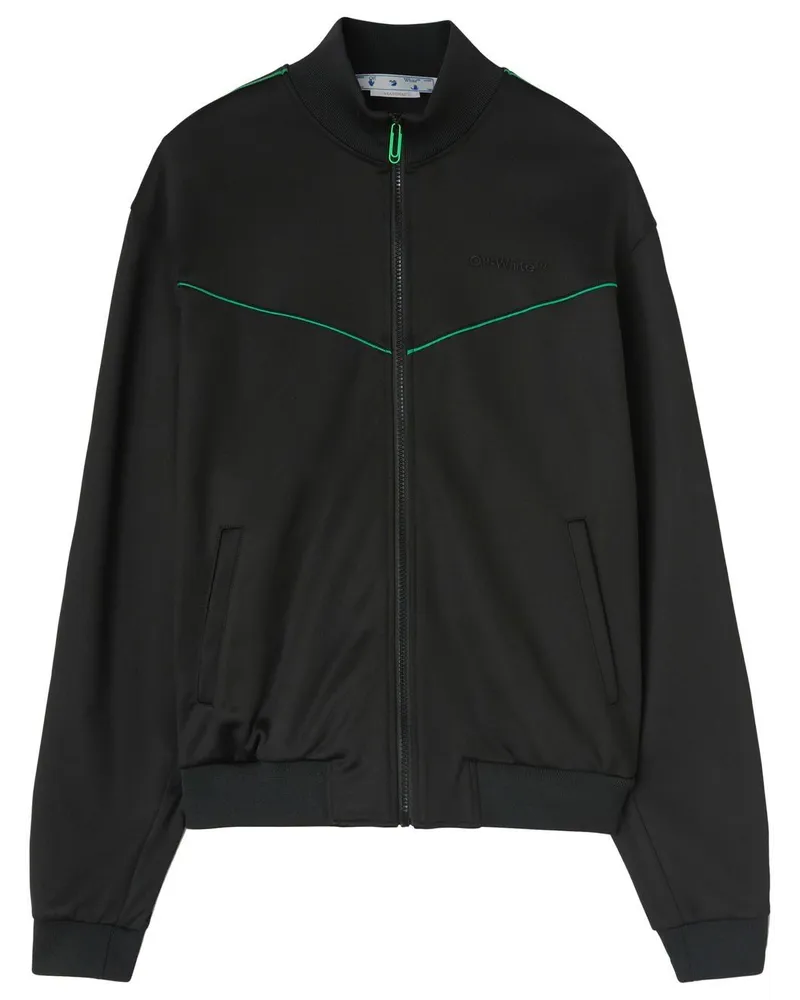 OFF-WHITE Jacke mit Logo-Stickerei - Schwarz Schwarz