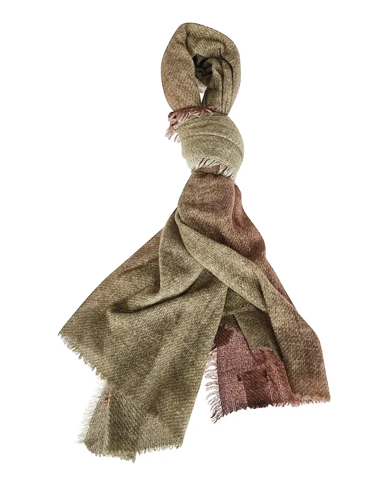 Faliero Sarti Pablita fringed scarf - Braun Braun