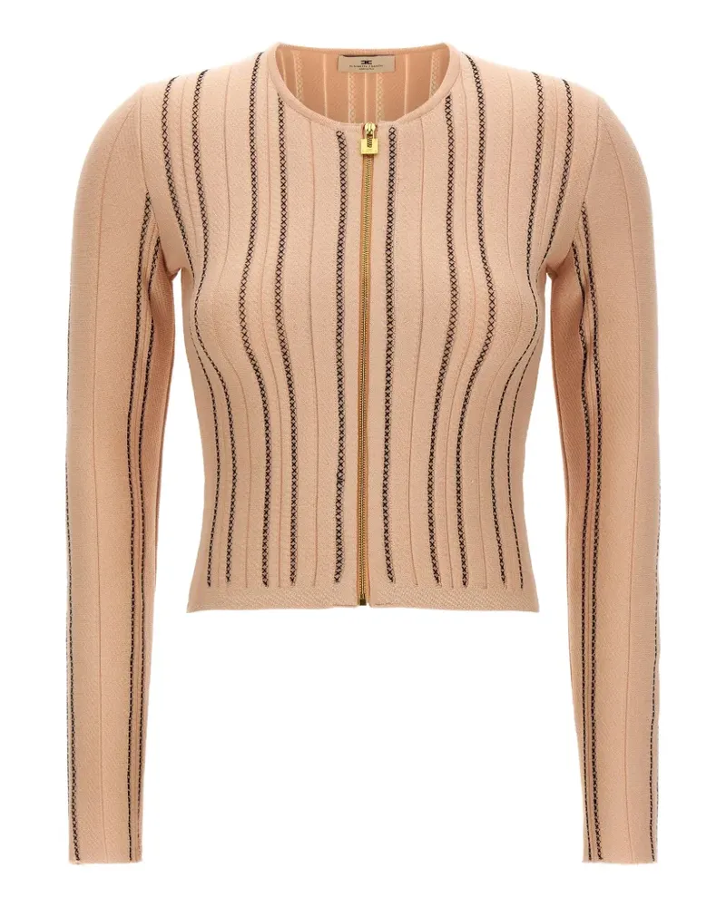 Elisabetta Franchi Cardigan im Cropped-Design - Nude Nude