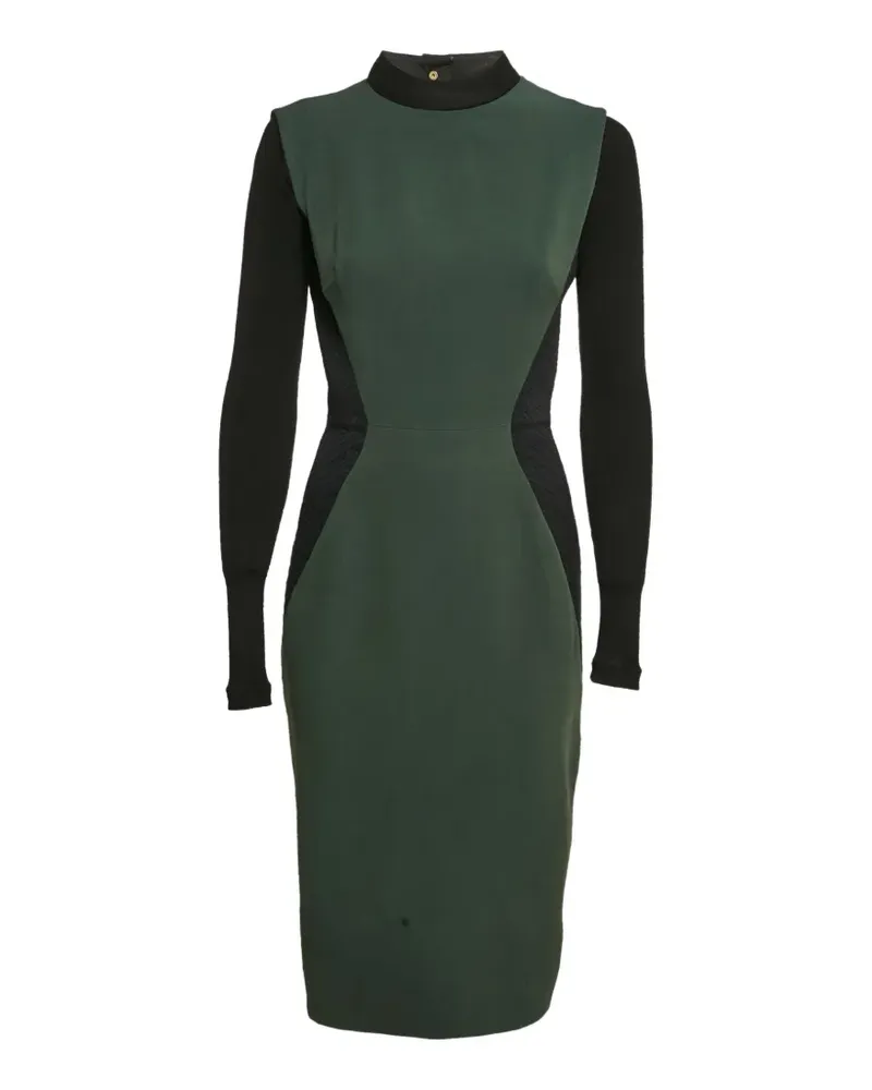 Victoria Beckham Midikleid mit Einsätzen - Grün Grün