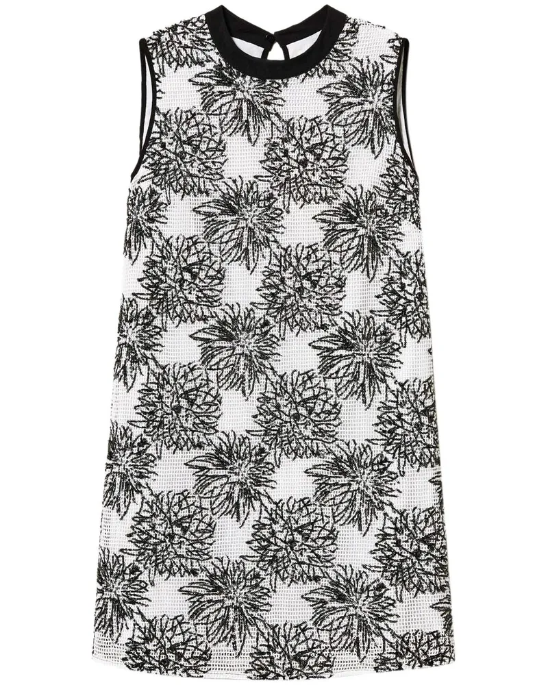 Twin-Set Minikleid mit Pailletten - Weiß Weiß