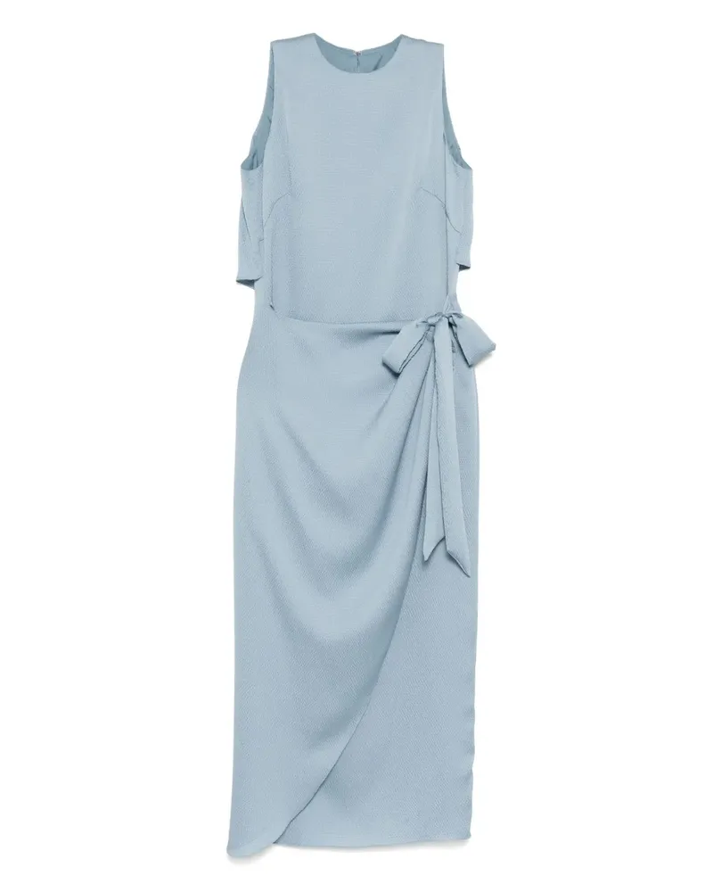Amsale Kleid mit drapiertem Rock - Blau Blau