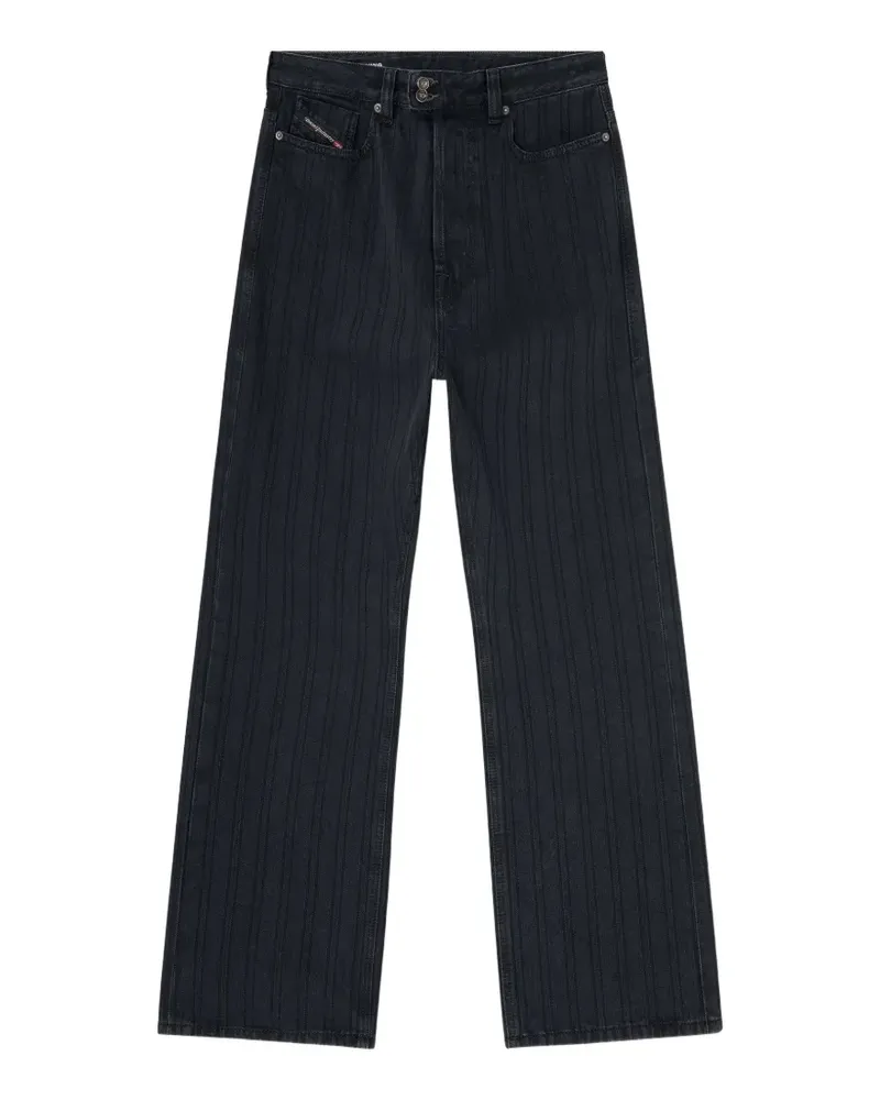 Diesel relaxed jeans regular waist 1980 D-Eeper - Schwarz Schwarz