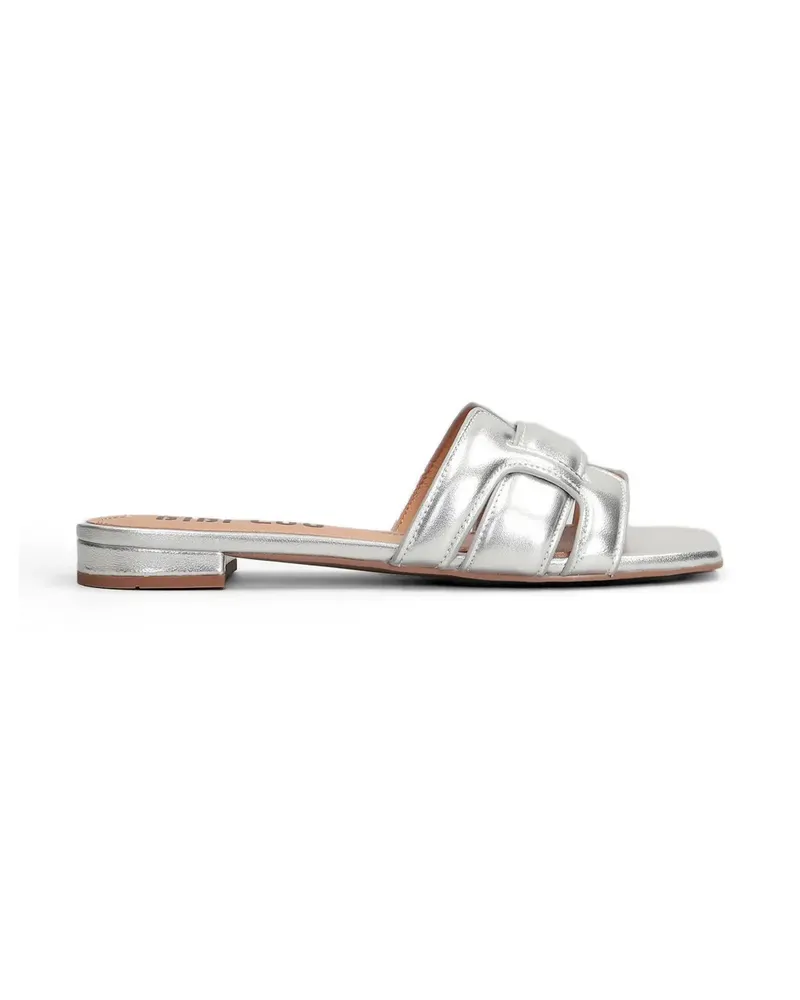 Bibi Lou Holly interwoven-strap flat sandals - Silber Silber