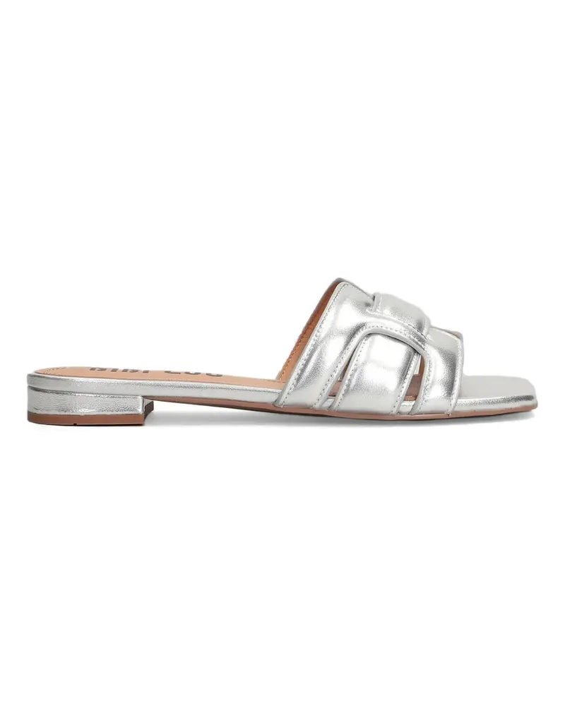 Bibi Lou Holly interwoven-strap flat sandals - Silber Silber