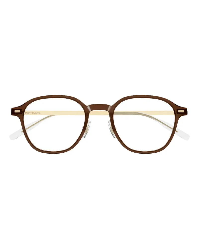Montblanc Runde Brille - Braun Braun