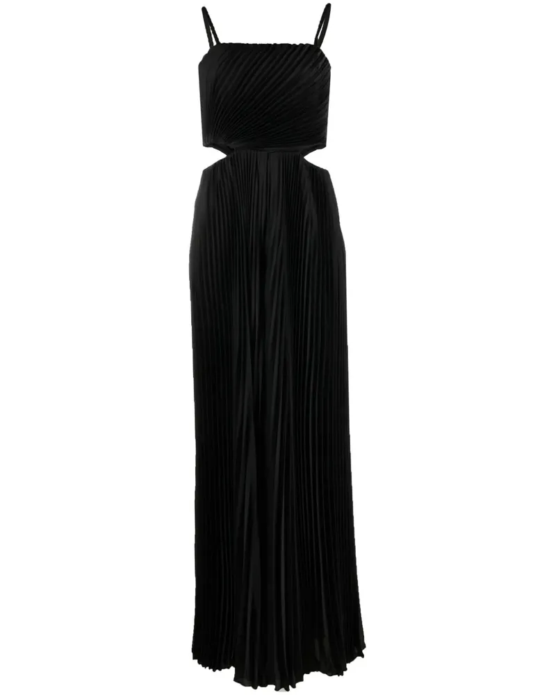 Alice + Olivia Jumpsuit mit eckigem Ausschnitt - Schwarz Schwarz