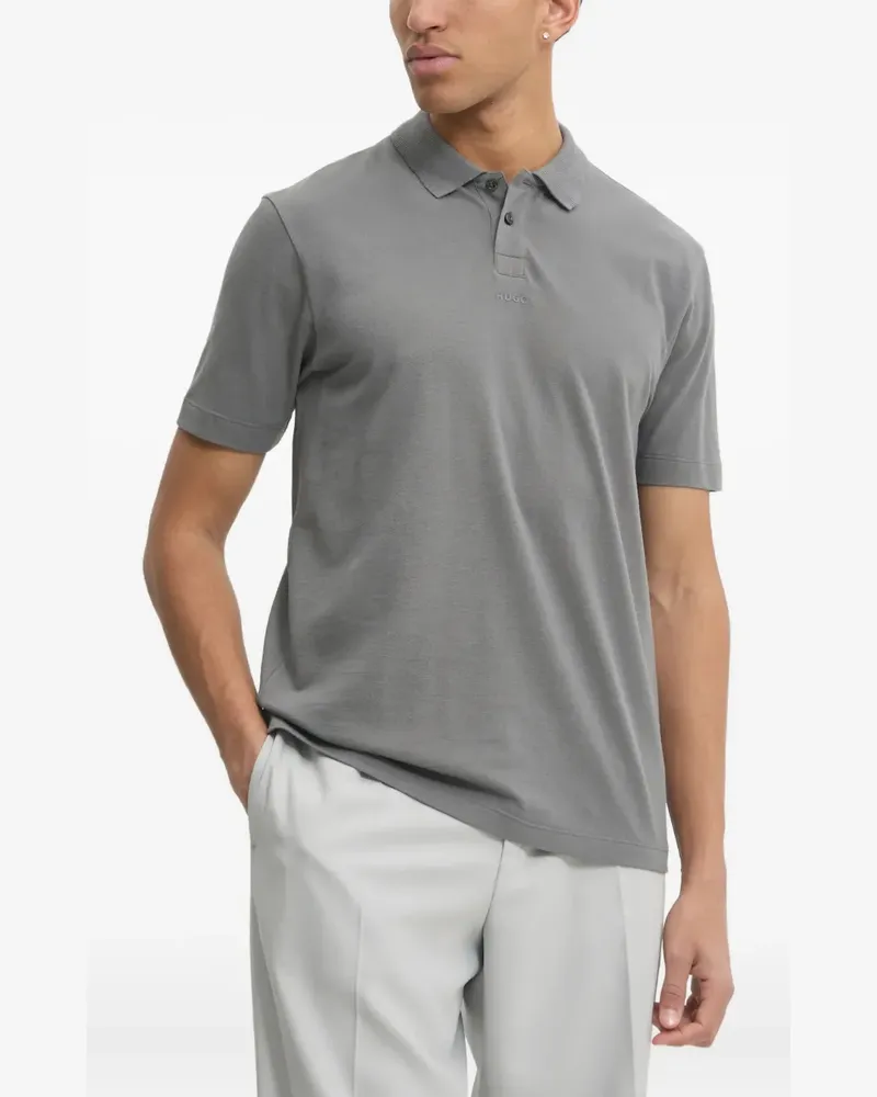 HUGO BOSS Poloshirt mit kurzen Ärmeln - Grau Grau
