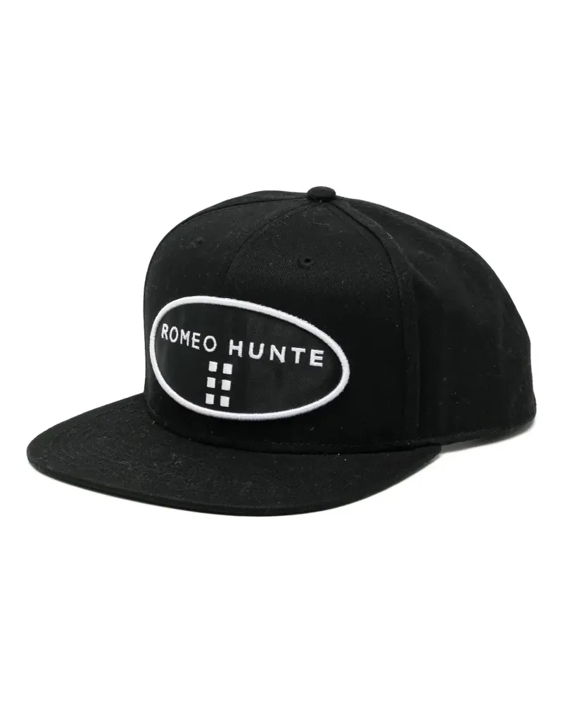 ROMEO HUNTE Baseballkappe mit Logo-Stickerei - Schwarz Schwarz