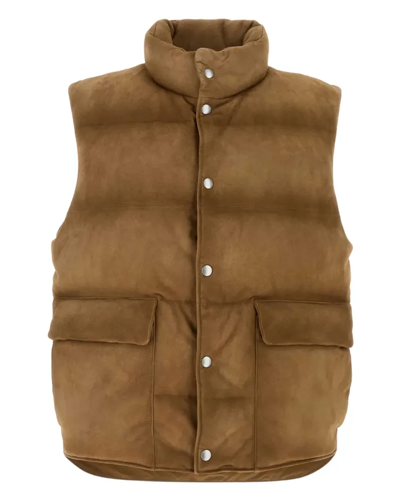 Prada pocket lambskin jacket - Braun Braun