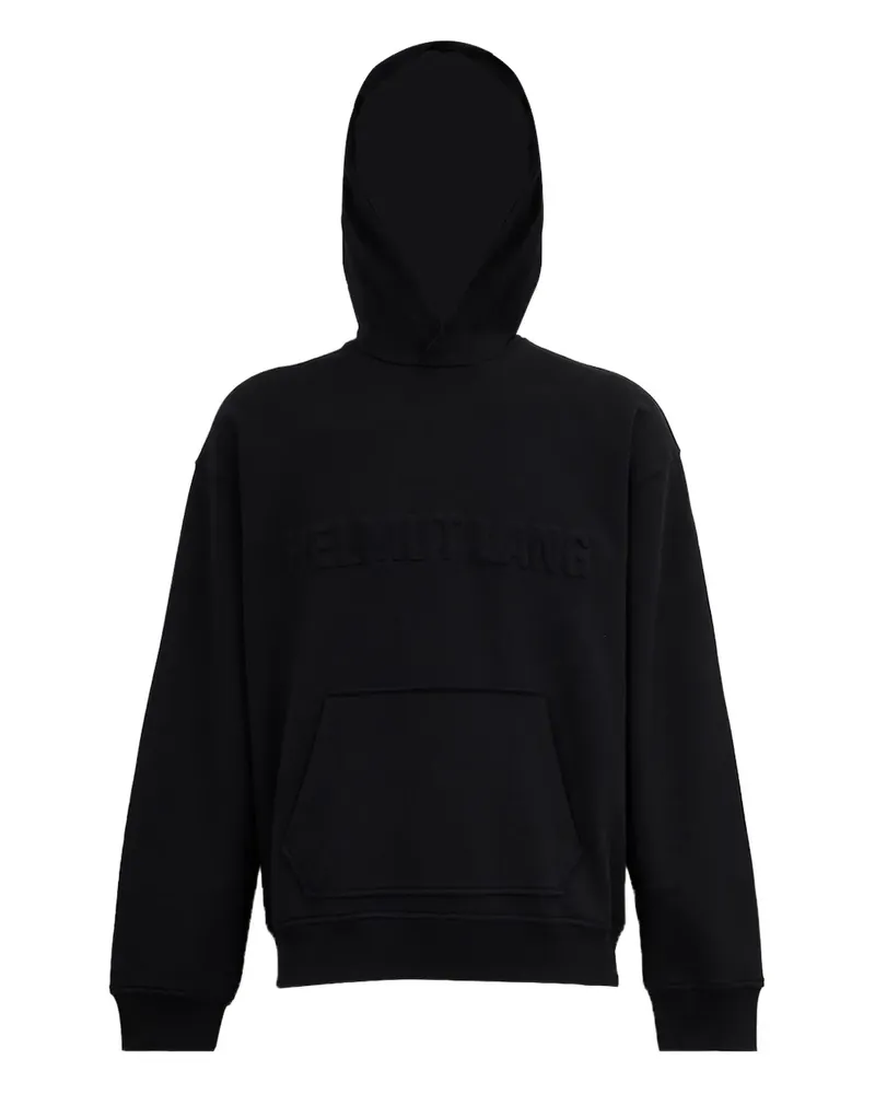 Helmut Lang Hoodie mit Logo-Prägung - Schwarz Schwarz
