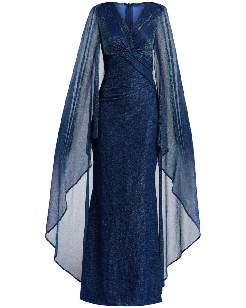 Talbot Runhof Kleid mit Knotendetail - Blau Blau