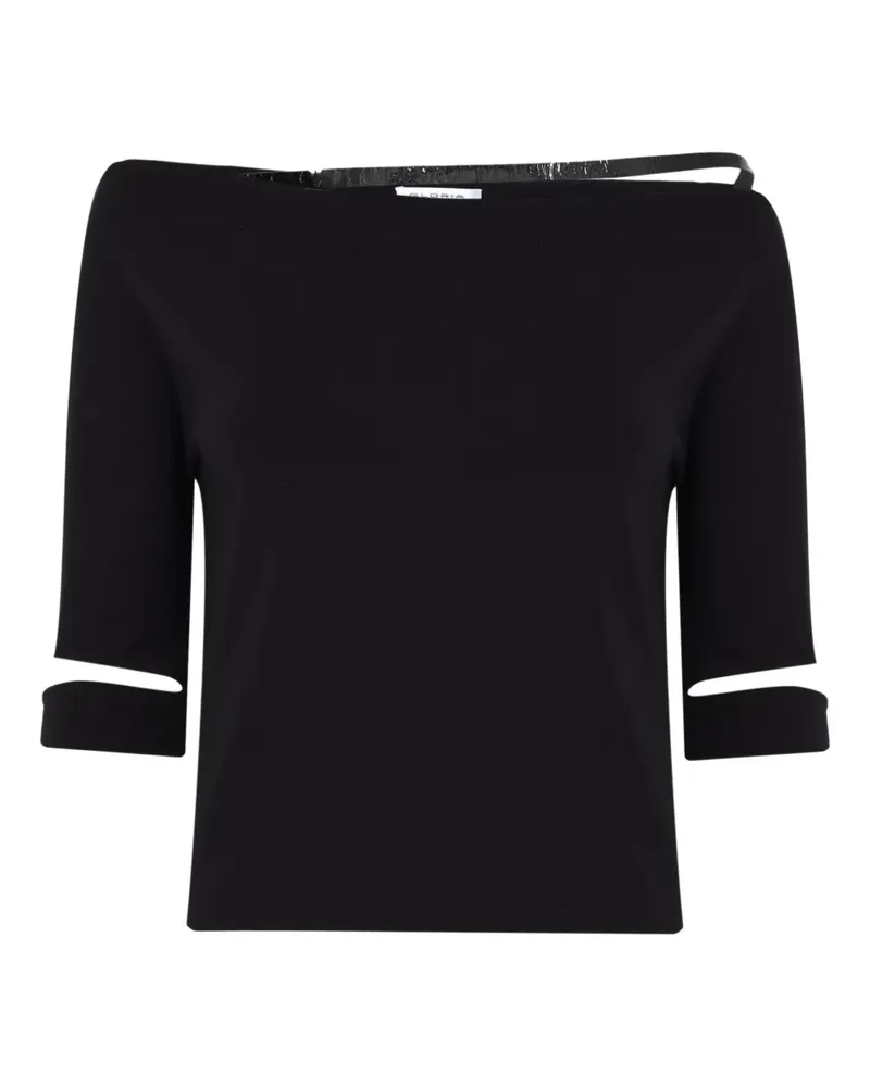 Gloria Coelho black top - Schwarz Schwarz