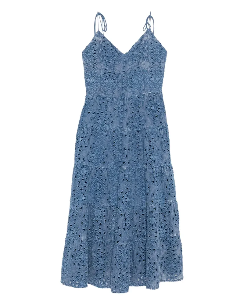 Alice + Olivia Shanti Midikleid - Blau Blau