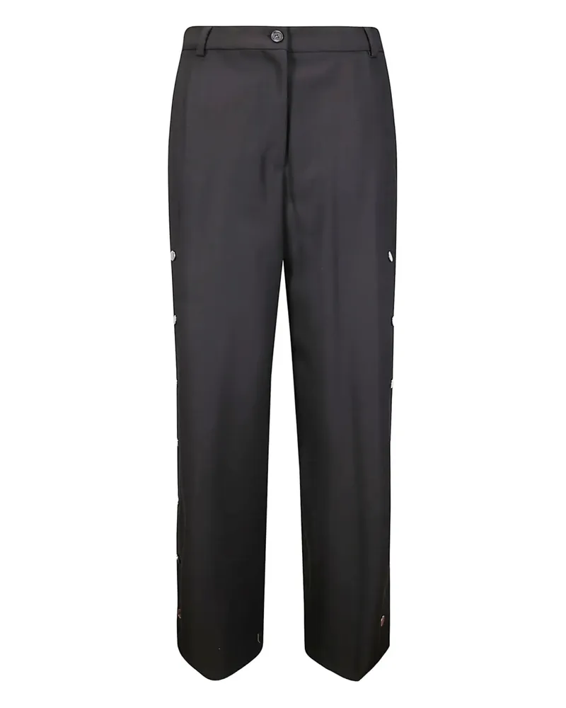 SPORTMAX Edere Hose mit Knöpfen - Schwarz Schwarz
