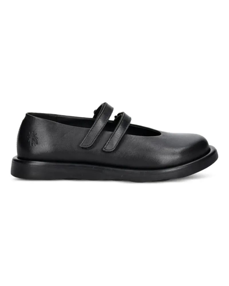 Fly London TORK514FLY Ballerinas mit Klettverschluss - Schwarz Schwarz