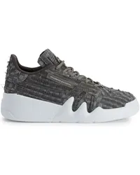 Giuseppe Zanotti Talon Sneakers mit Webmuster Grau