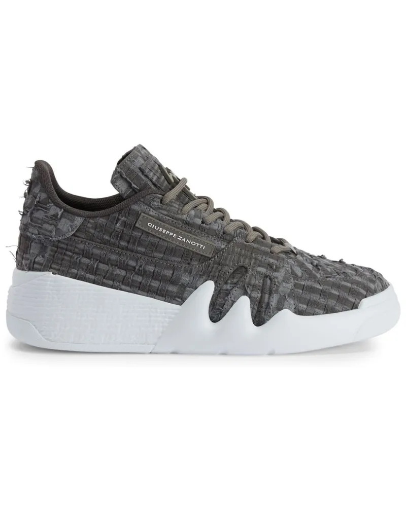 Giuseppe Zanotti Talon Sneakers mit Webmuster - Grau Grau