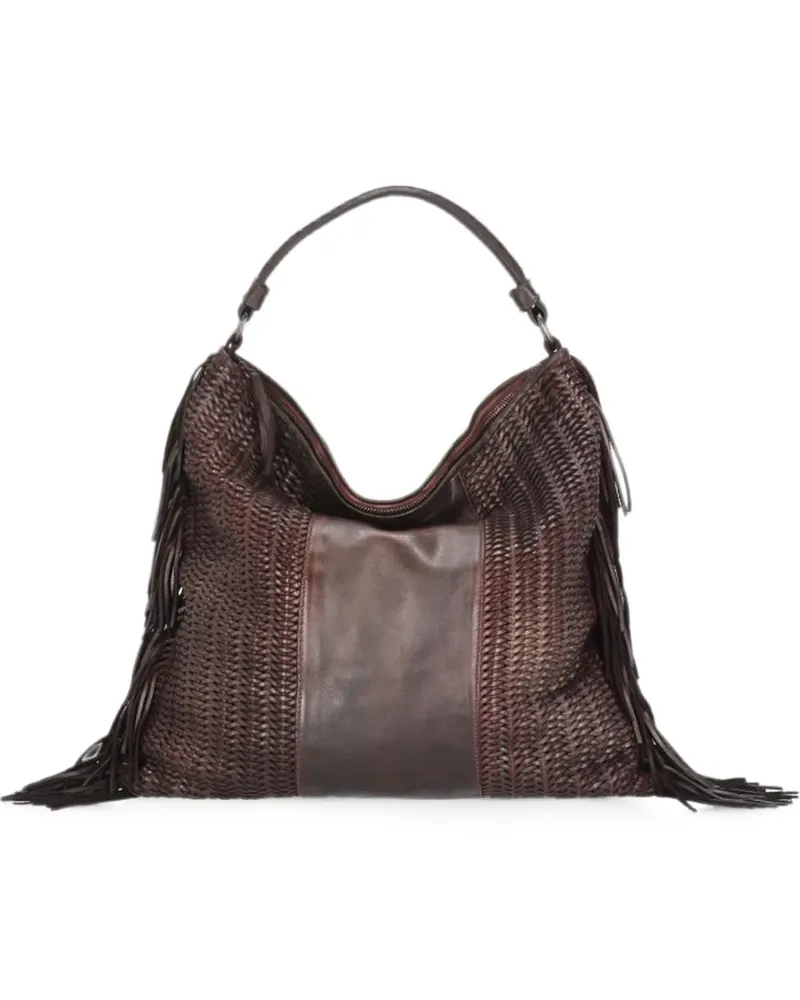 Reptile's House Vasia Tote Bag mit Fransen - Rot Rot