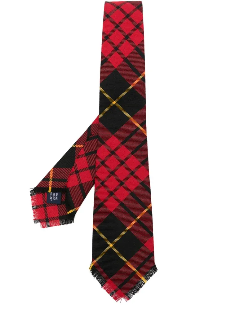 Ralph Lauren Krawatte mit Schottenkaro - Rot Rot
