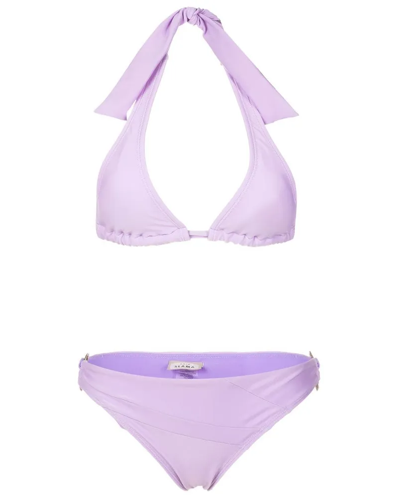 Amir Slama Neckholder-Bikini - Violett Violett