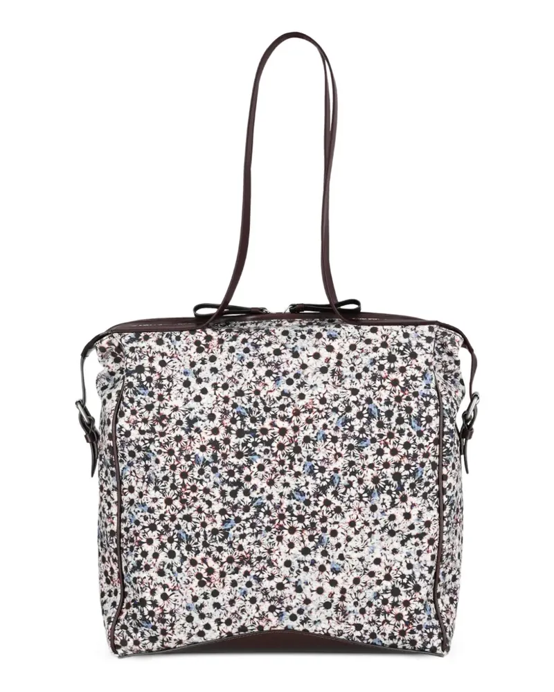 Dries van Noten Shopper mit Print - Weiß Weiß
