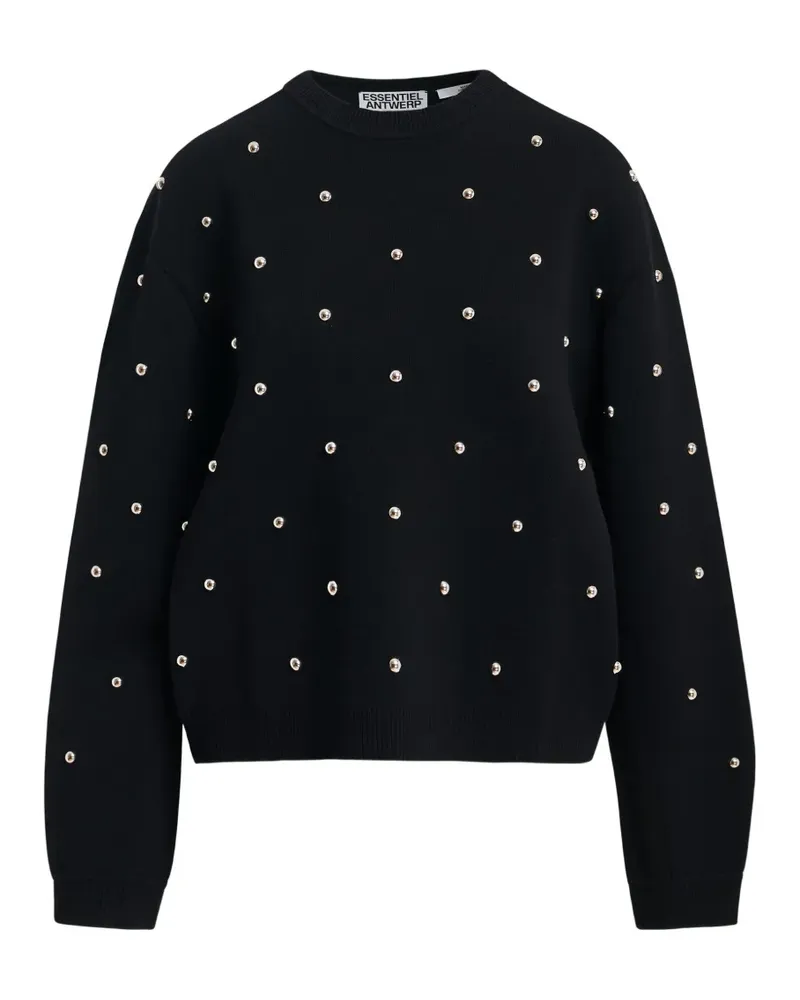 Essentiel Klou Pullover mit Nieten - Schwarz Schwarz
