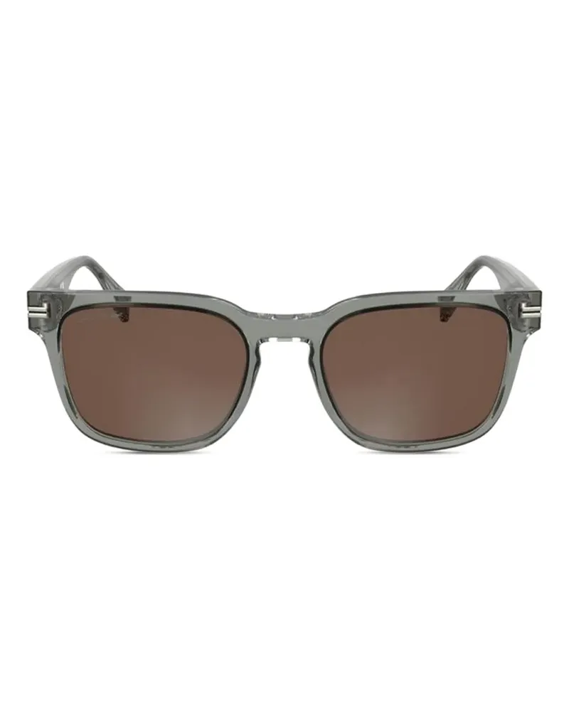 Lacoste Sonnenbrille mit eckigem Gestell - Grau Grau
