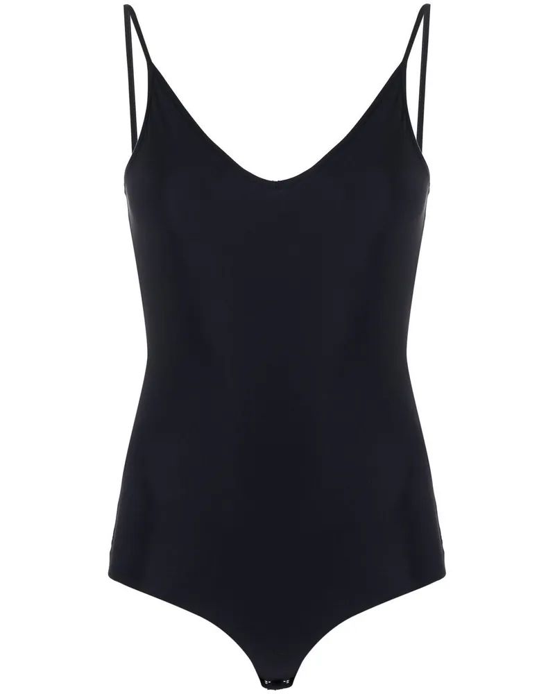 Jil Sander Body mit V-Ausschnitt - Blau Blau