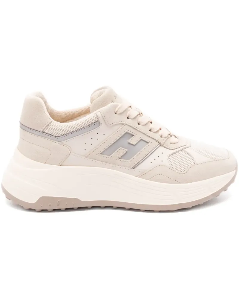 Hogan Hi-Fi Flatform-Sneakers mit Einsätzen - Nude Nude