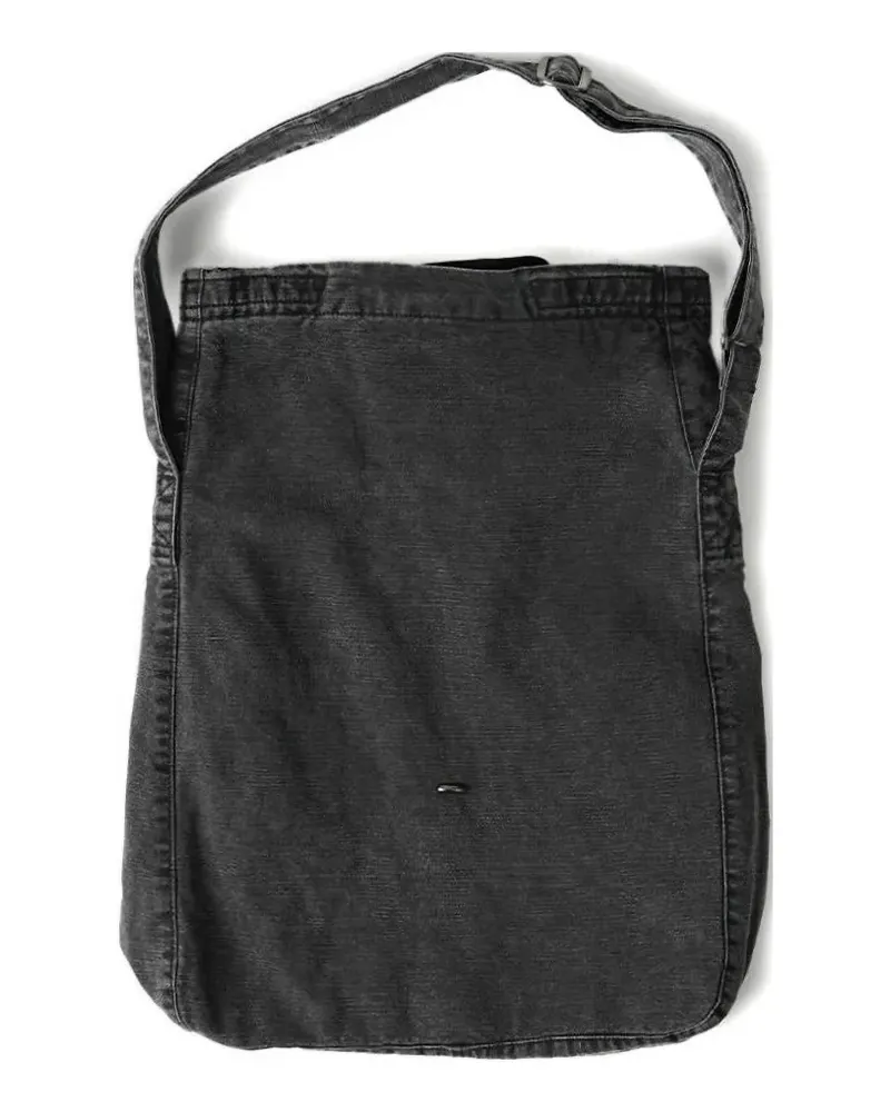 Our Legacy canvas shoulder bag - Schwarz Schwarz