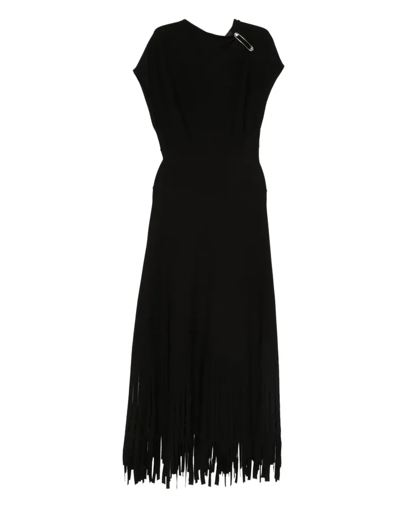 Lanvin Fransen-Midikleid mit Sicherheitsnadel - Blau Blau