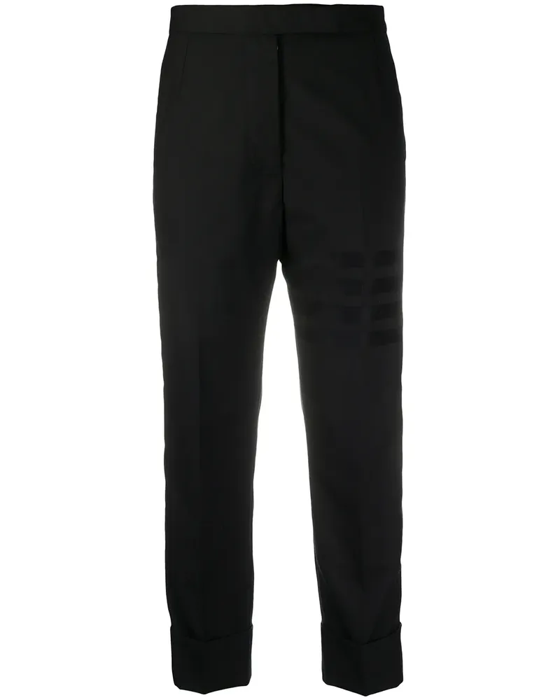 Thom Browne Klassische Cropped-Hose - Schwarz Schwarz