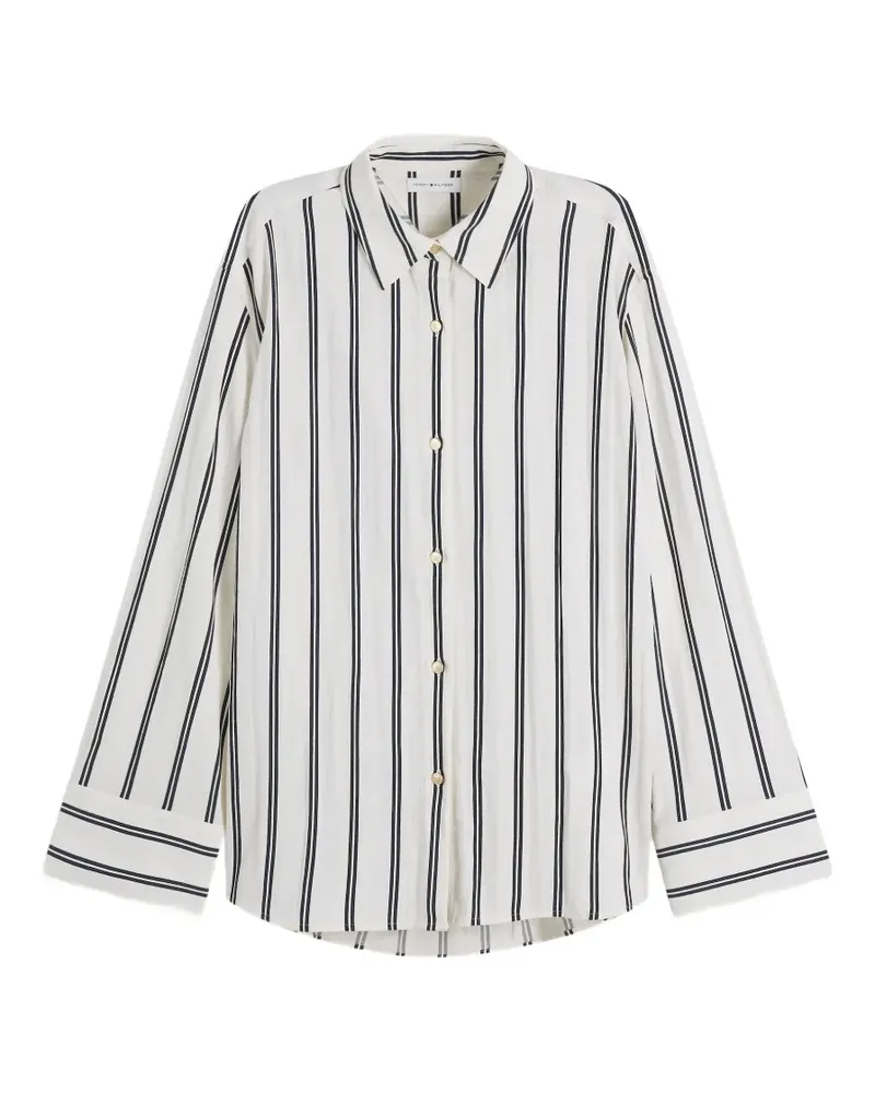 Tommy Hilfiger striped long-sleeve shirt - Weiß Weiß