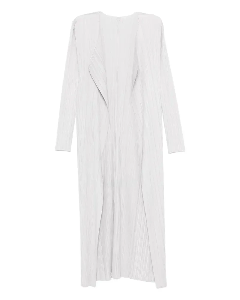 Issey Miyake plissé-effect cardigan - GREY Grey