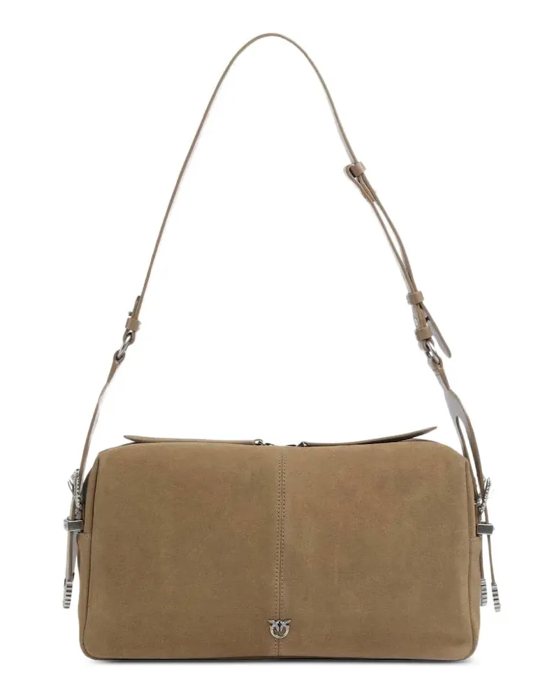 Pinko Schultertasche mit Schnallendetail - Braun Braun
