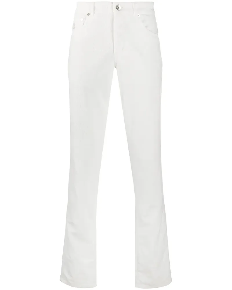 Brunello Cucinelli Jeans mit geradem Bein - Weiß Weiß