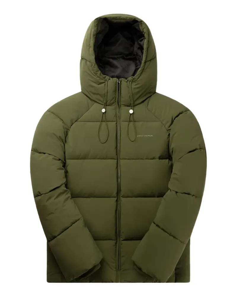Daily Paper quilted hooded jacket - Grün Grün