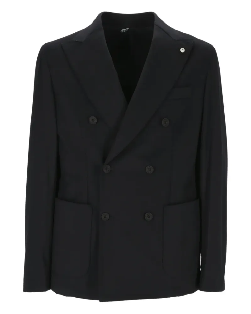 Luigi Bianchi Mantova double-breasted blazer - Blau Blau