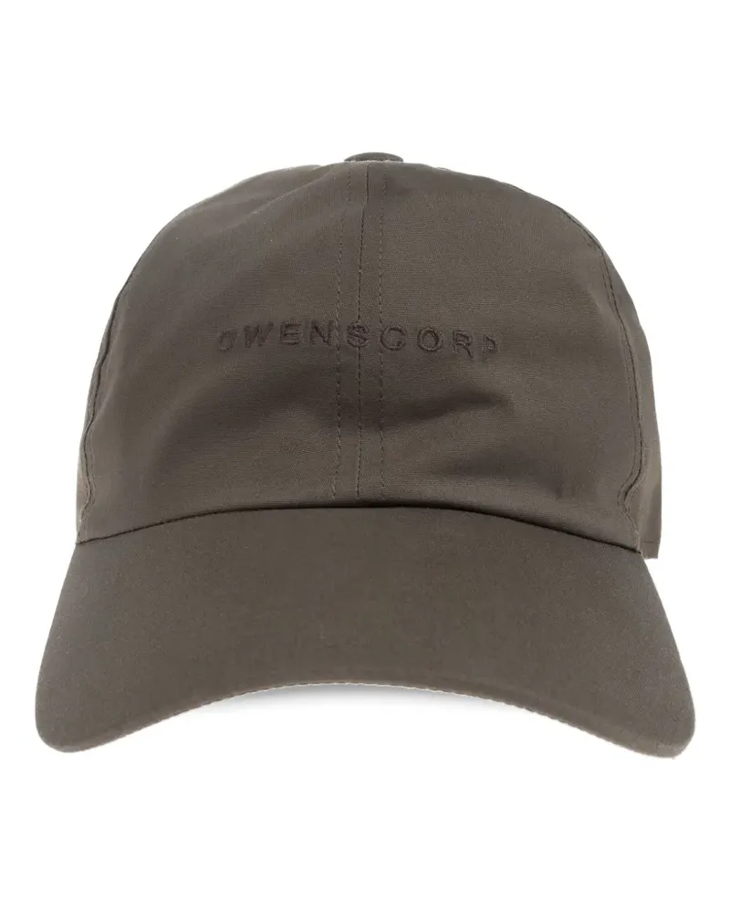 Rick Owens Baseballkappe mit Owenscorp-Stickerei - Braun Braun