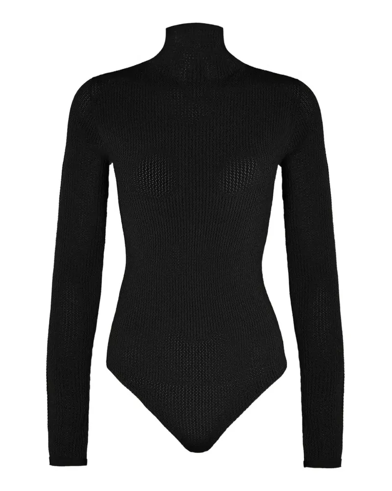 Wolford Langärmeliger Body - Schwarz Schwarz