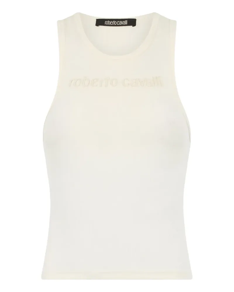Roberto Cavalli Tanktop mit Logo-Stickerei - Nude Nude