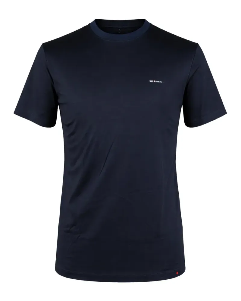 Kiton crew-neck T-shirt - Blau Blau