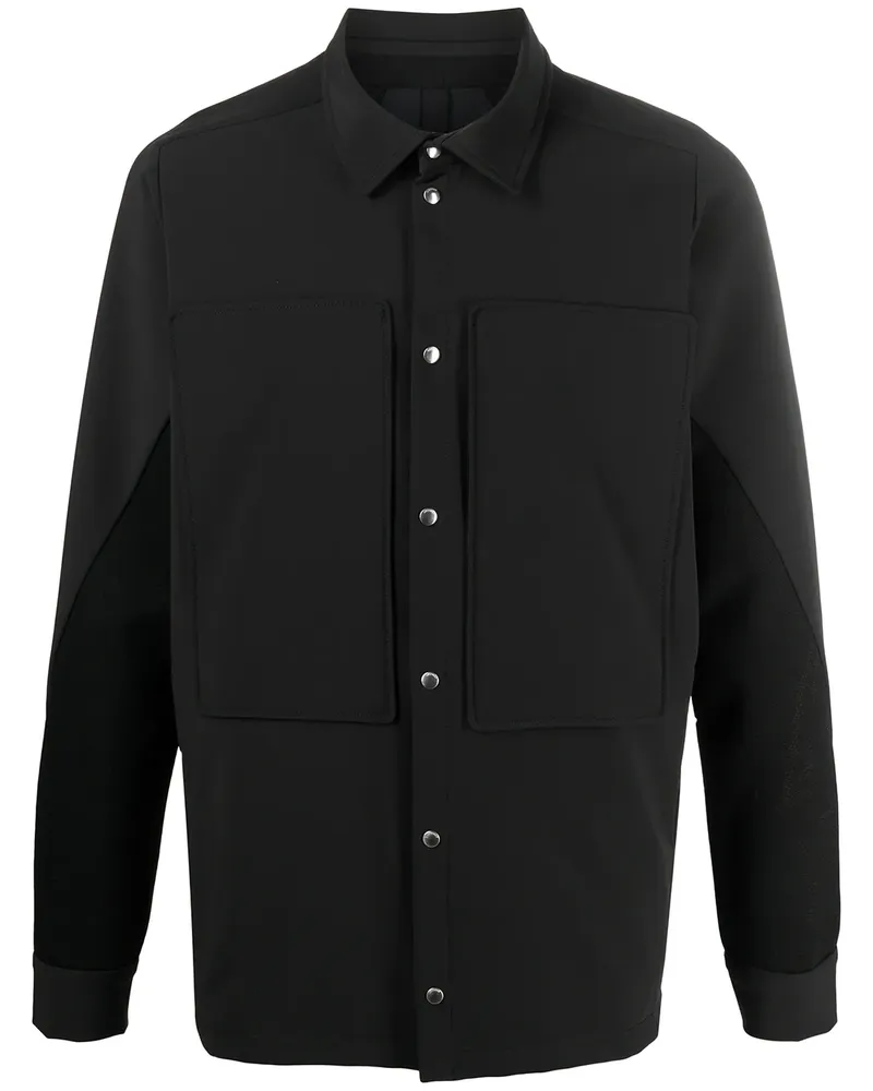BYBORRE Wetterfeste Hemdjacke - Schwarz Schwarz
