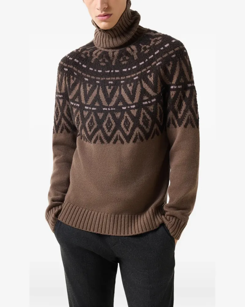 Bogner Pullover mit Rollkragen - Braun Braun