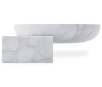 Kleine Underbowl Marmorschale - Weiß