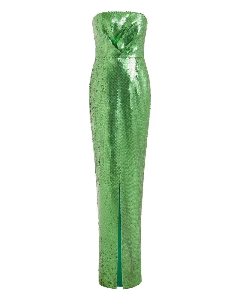 16ARLINGTON Aeta Abendkleid mit Paillettenschlitz - Grün Grün
