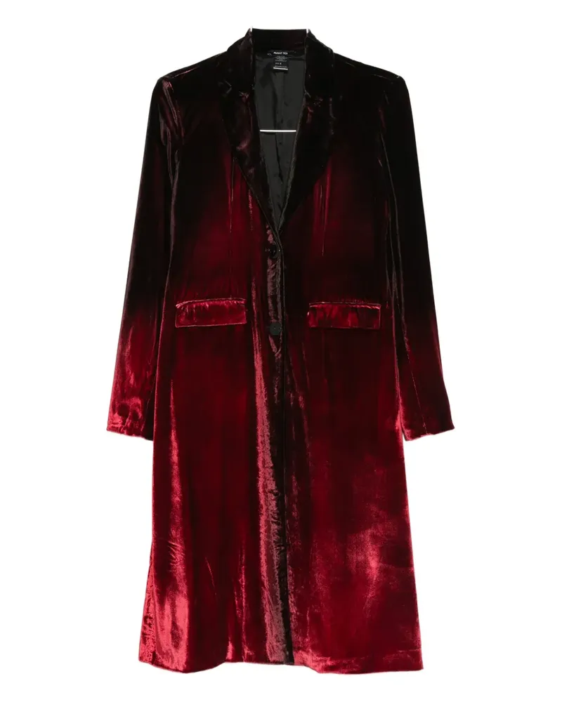 Avant Toi velvet single-breasted coat - Rot Rot