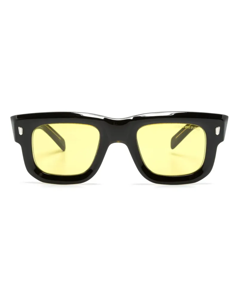 Cutler and Gross Sonnenbrille mit eckigem Gestell - Schwarz Schwarz
