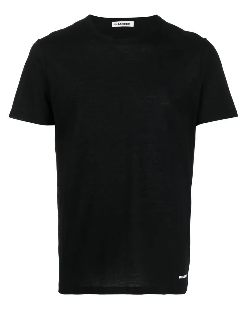 Jil Sander Klassisches T-Shirt - Schwarz Schwarz